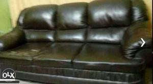 Leather sofa set 3+1+1 seater
