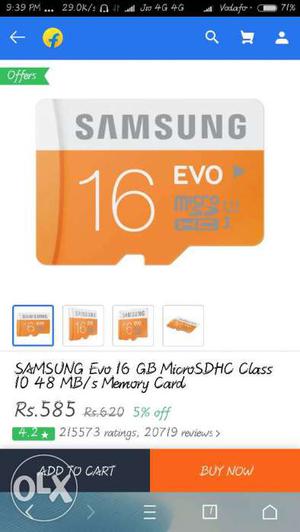 My brand new Samsung SD card 16GB