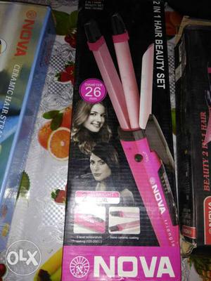 Pink Nova 2 In 1 Hair Beauty Set Box