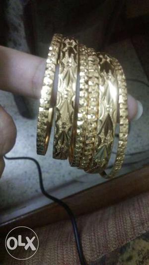 Pure gold plated bangles with 12 months warranty