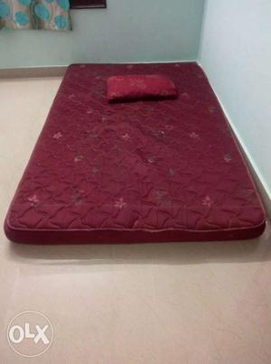 Red Floral Quilted Mattress