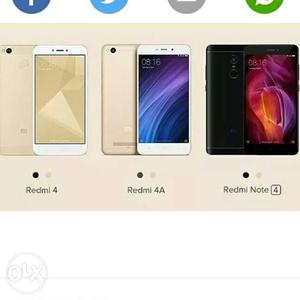 Redmi 4/Redmi Note 4/4A Seal Packed Handsets All Mi Phones