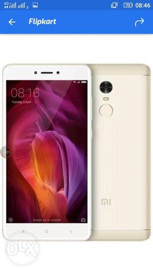 Redmi note4 4Gb RAM 64GB memory.. Gold colour.. completely