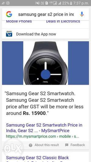 Samsung s2 gear calasic watch new