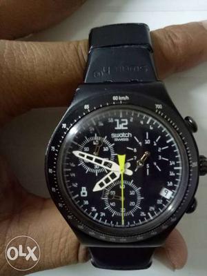 Swatch Wrist watch Black