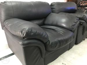 3+1+1 leatherite sofa for sale. This is super big
