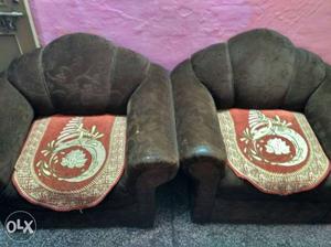 5 Seter Brown Leather Sofa Chair S Dwarka sector 8 NEW DELHI