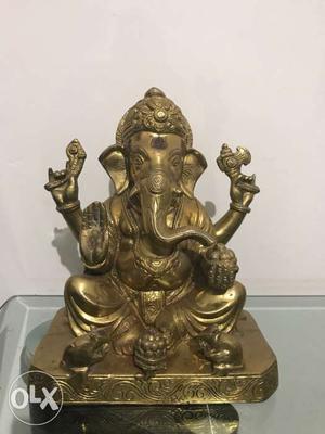 9inch by 7inch Ganesh idol murti with haar and