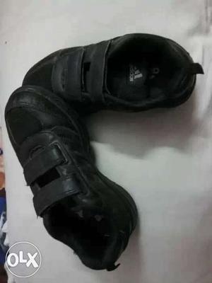 Adidas black shoes for kids, size 30