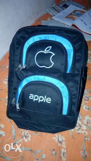 Black And Blue Apple Backpack