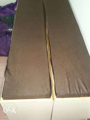 Black And Brown Ottoman Benches 2 +2 set of four with