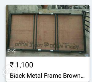 Black Steel Framed Table