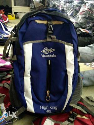 Blue And White Mountain High King Backpack