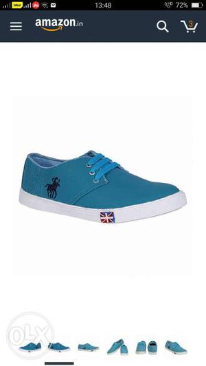 Blue Low-top Sneaker