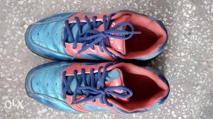 Brown-blue-red Athletic Shoes