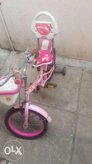 Children's Pink Training Bicycle