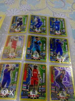 Cricket attax more than 250.cards many golds and