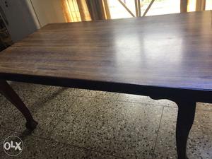 Dining table completely in wood with laminated