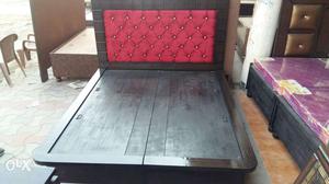 Double bed box red cushioning deisgne