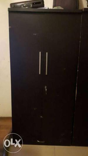 Double door cupboard with draw at bottom