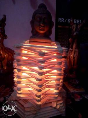 Gautama Buddha Bust And Popsicle Table Lamp