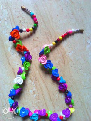 Multi-colored Floral Necklace