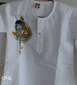 Mural hand painted Boys kurta (different color available)