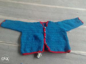 New Hand Knitted Sweater Of Wool Size Is