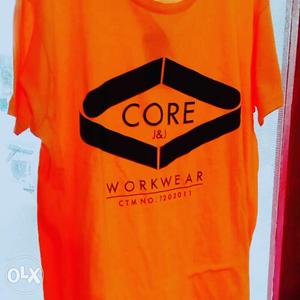 Orange And Black Core J&J Crewneck Shirt