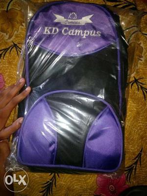 Purple And Black KD Campus Backpack