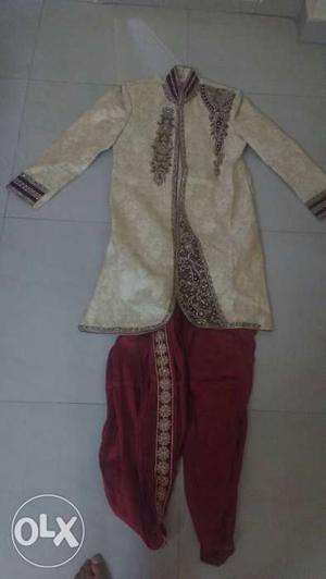 Sherwani and dhothi for sale 40 size