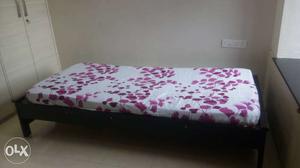 Single bed (from Ekbote furniture) with Kurlon