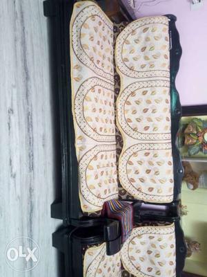 Sofa set with two sofa chair and covers good condition