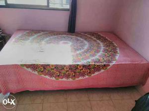 Solid Wooden Bed 4x6 feet