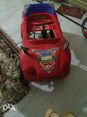 Toddler's Red Ride On Pedal Car