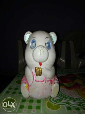 White Bear Plastic Figure