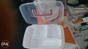 White Plastic Organizer Box