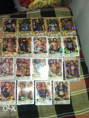 Wwe Gold And Silver Cards Of 