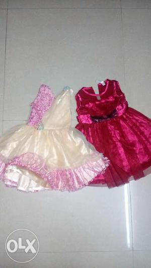 2-3 years party wear frock. Not new.