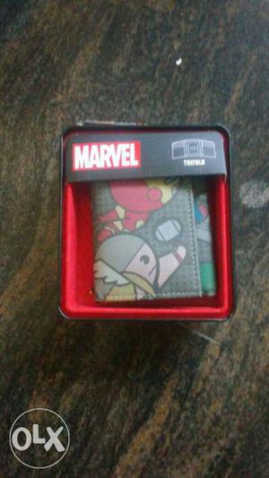 Brand New Marvel Themed Tri-fold Wallet In Box