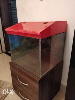 Fish Tank with necessary accessories. 18x18x18