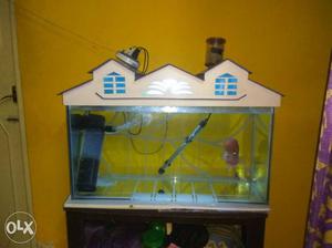 Fish tank +floran fish +table+ oxygen motor