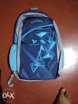 Gray And Blue Lutyen Backpack