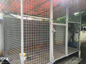 Gray Steel Pet Cage