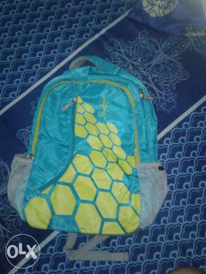 Teal And Yellow Backpack