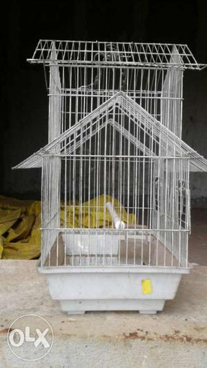 White Wire Birdhouse