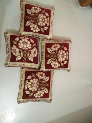 4 diwan/sofa cushions with cover