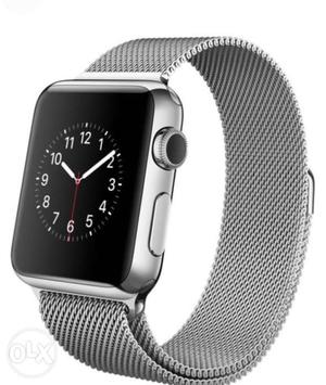 Apple watch 38mm stainless steel with Milanese