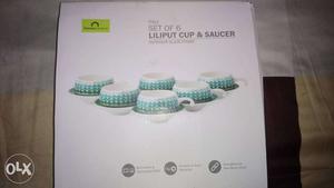 Cup and saucer set. Unused