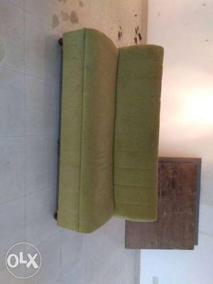 Green Silk Frameless Couch